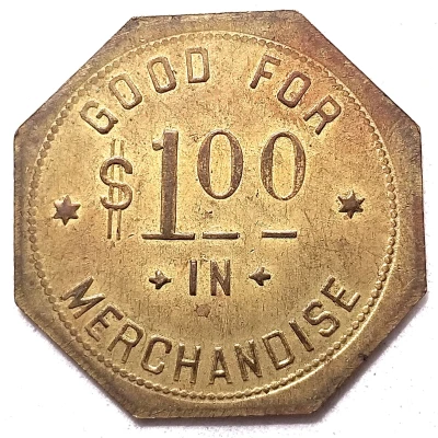 1 Dollar - John A. Levin (Lindsborg, Kansas) ND back