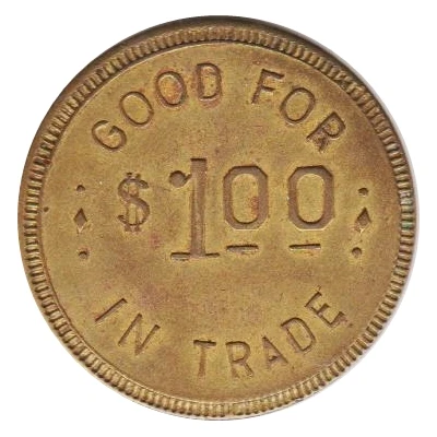 1 Dollar - John Riechers Furniture and General Merchandise (Clatonia, Nebraska) ND back