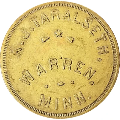 1 Dollar - K. J. Taralseth and Co. ND front