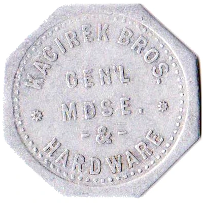 1 Dollar - Kacirek Brothers General Merchandise and Hardware Weston, Nebraska ND front