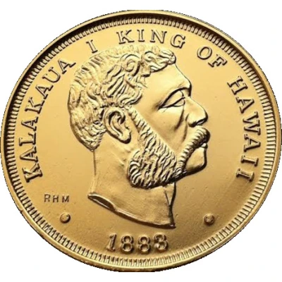 1 Dollar - Kalākaua (Souvenir Token) ND front