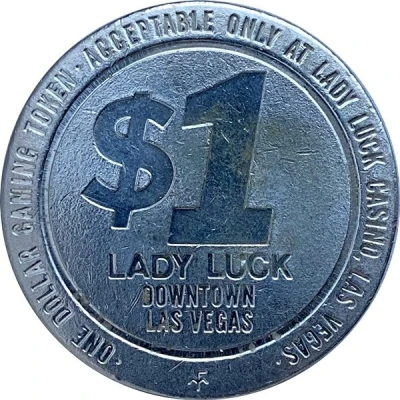 1 Dollar - Lady Luck Casino Las Vegas back