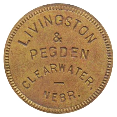 1 Dollar - Livingston and Pegden (Clearwater, Nebraska) ND front