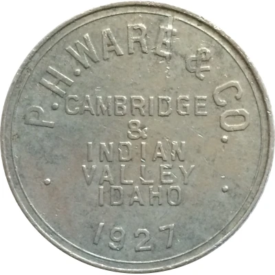 1 Dollar - P. H. Ware and Co. Cambridge and Indian Valley, Idaho front