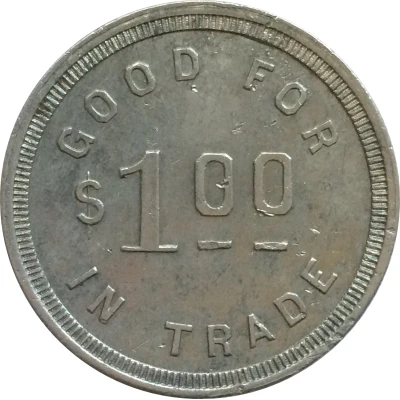 1 Dollar - P. H. Ware and Co. Cambridge and Indian Valley, Idaho back