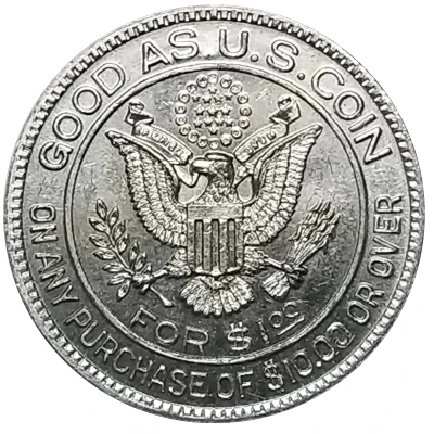 1 Dollar - Pacific Outfitting Co. (Seattle, Washington) ND back