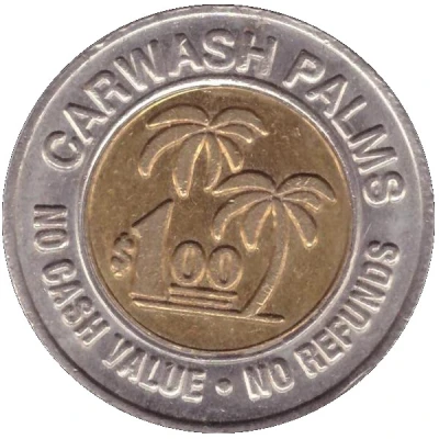 1 Dollar - Palms (Las Vegas, Nevada) ND back