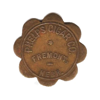 1 Dollar - Phelps Cigar Company (Fremont, Nebraska) ND front