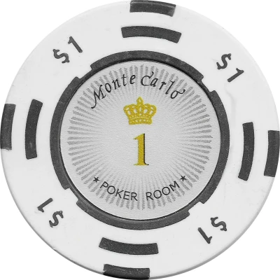1 Dollar - Poker Room Monte Carlo (Las Vegas, Nevada) ND back