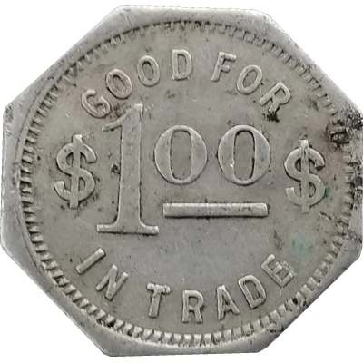1 Dollar - R. W. De Coo ND back