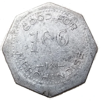 1 Dollar - S. H. Jackson (Unionville, Missouri) ND back