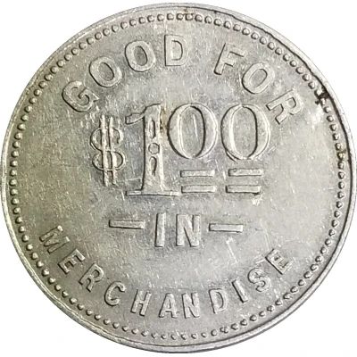 1 Dollar - Schacher Mercantile Co. ND back