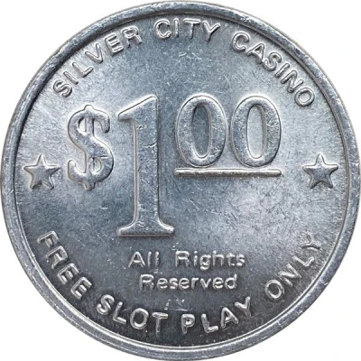 1 Dollar - Silver City Casino (Las Vegas, Nevada) ND back