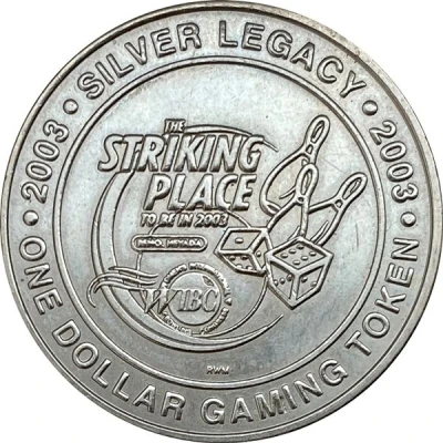 1 Dollar - Silver Legacy Reno, Nevada back