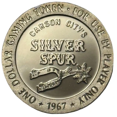 1 Dollar - Silver Spur Carson City, Nevada front