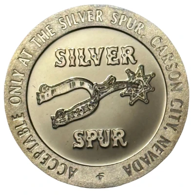 1 Dollar - Silver Spur Carson City, Nevada back