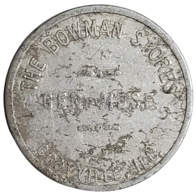 1 Dollar - The Bowman Stores (Grayville, Illinois) ND front