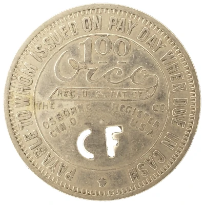 1 Dollar - The Carbon Fuel Co. (Carbon, West Virginia) ND front