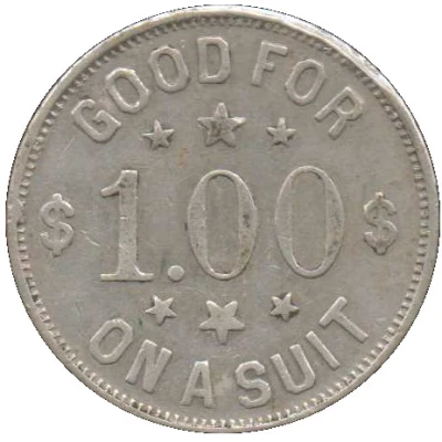 1 Dollar - The Keister-Blough Co. (Wooster, Ohio) ND back
