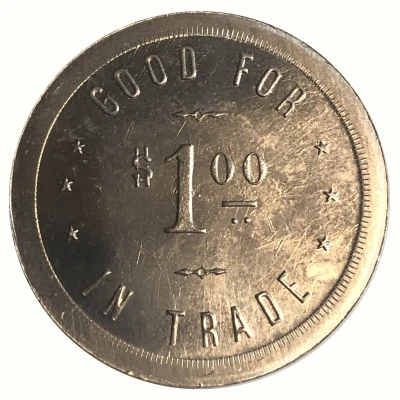 1 Dollar - Tod's Card and Billiard Room (San Diego, California) ND back