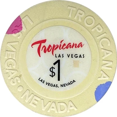 1 Dollar - Tropicana Las Vegas (Las Vegas, Nevada) ND back