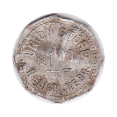 1 Dollar - Union Store (Neligh, Nebraska) ND front