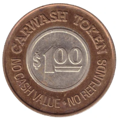 1 Dollar - Village Car Wash (Warsaw, Missouri) ND back