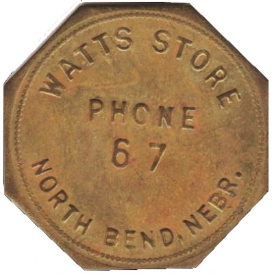 1 Dollar - Watts Store (North Bend, Nebraska) ND front
