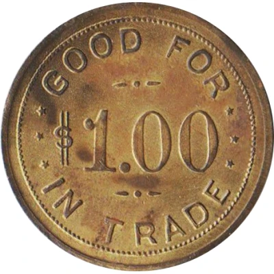 1 Dollar - Wignall's Cash Store Virginia, Nebraska ND back