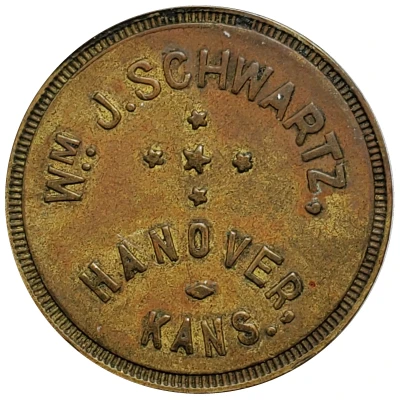 1 Dollar - Wm. J. Schwartz (Hanover, Kansas) ND front