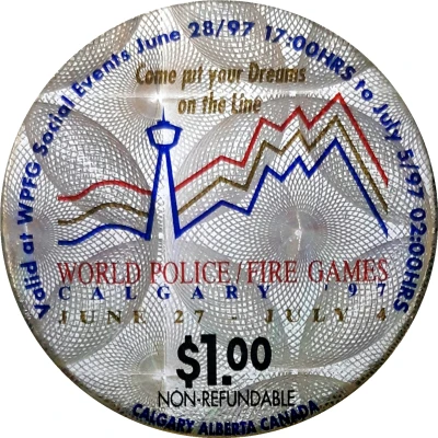 1 Dollar - World Police / Fire Games Calgary, Alberta front