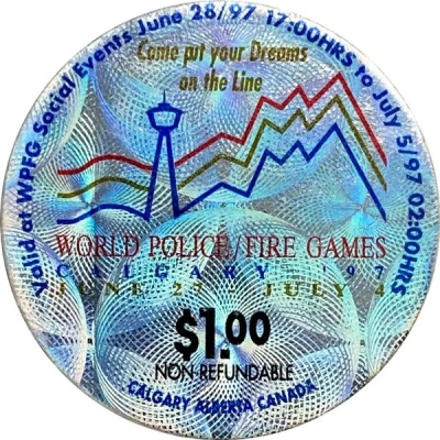 1 Dollar - World Police / Fire Games Calgary, Alberta front