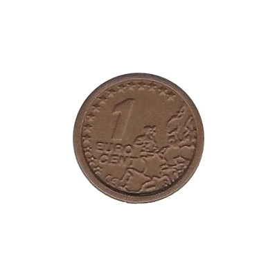 1 Euro Cent (CE Logo) ND back