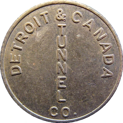 1 Fare - Detroit and Canada Tunnel Co. (Detroit, Michigan) ND front