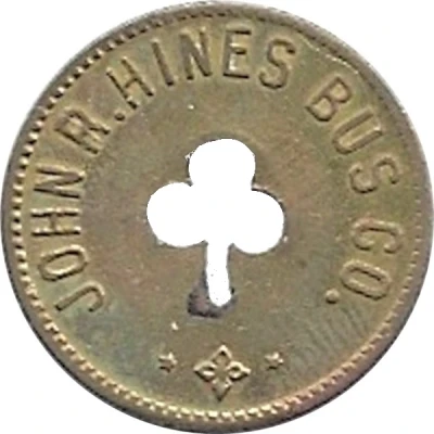 1 Fare - John R. Hines Bus Co. (Bloomington, Indiana) ND front