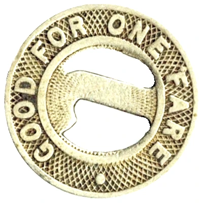 1 Fare - Johnstown Traction Co. (Johnstown, Pennsylvannia) ND back