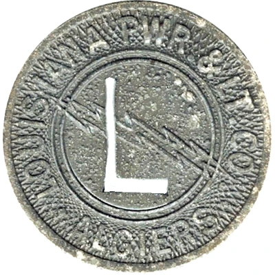 1 Fare - Louisiana Pwr. and Lt. Co. Algiers (Algiers, LA) ND front