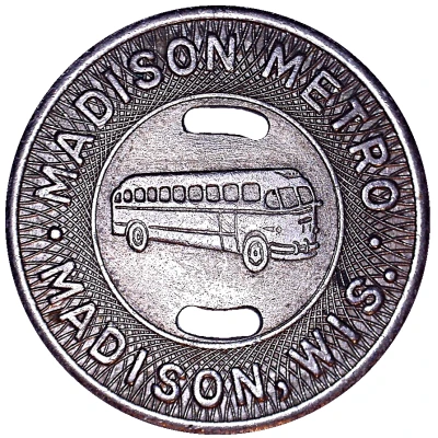 1 Fare - Madison Metro (Madison, Wisconsin) ND front