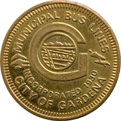 1 Fare - Municipal Bus Lines Gardena, California ND front