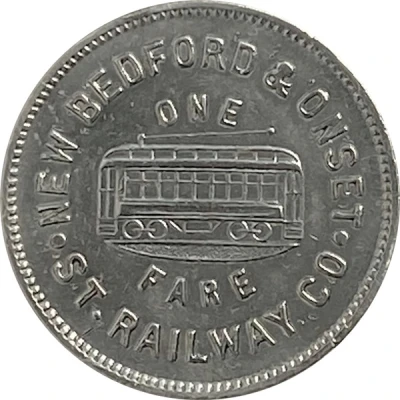 1 Fare - New Bedford and Onset St. Railway Co. (New Bedford, Massachusetts) ND front