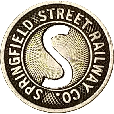 1 Fare - Springfield Street Railway Co. (Springfield, Massachusetts) ND front