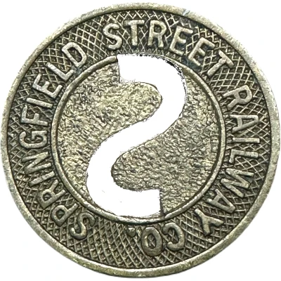 1 Fare - Springfield Street Railway Co. (Springfield, Massachusetts) ND front
