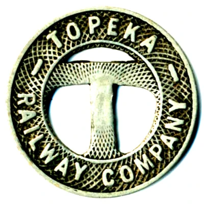 1 Fare - Topeka Railway Company (Topeka, Kansas) ND front