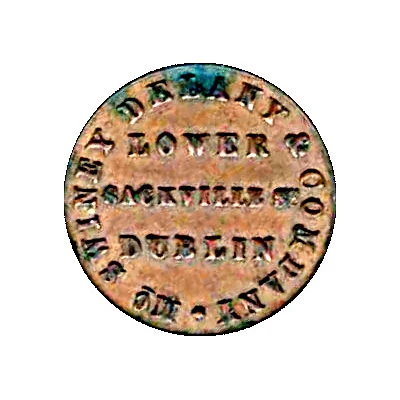 1 Farthing - McSwiney Delaney and Company Dublin back