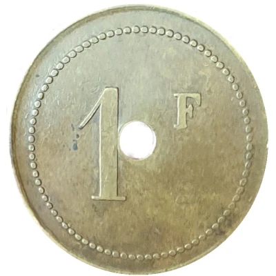 1 Franc - Aux Enfants de Paris (Paris) ND back