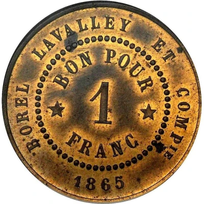 1 Franc - Borel Lavalley back