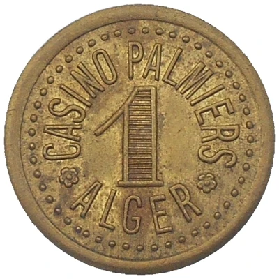 1 Franc - Casino Palmiers (Alger) ND front