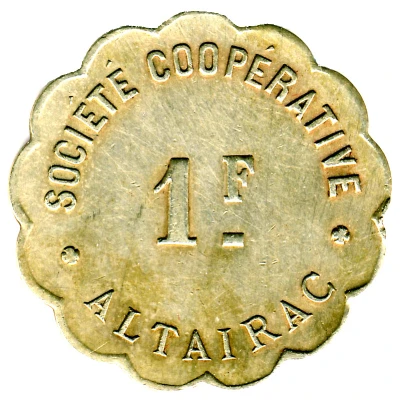 1 Franc - Société Coopérative Altayrac ND front