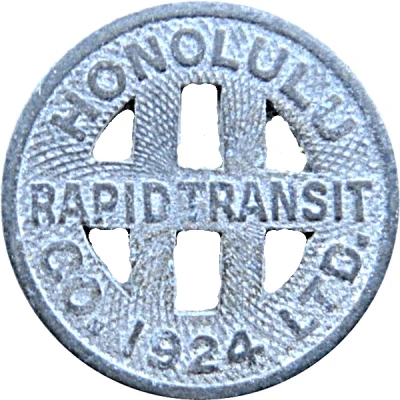 1 Full Fare - Honolulu Rapid Transit Co. Honolulu, Hawaii front