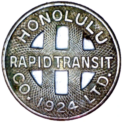 1 Full Fare - Honolulu Rapid Transit Co. Honolulu, Hawaii front